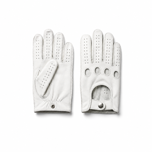 Guantes de Conducción Deportivos Unisex Speed One, de Cuero Blanco, Transpirables, con Agarre, para Todas las Estaciones, Estilo Clásico, para Ciclismo y Actividades al Aire Libre - Product Image 4