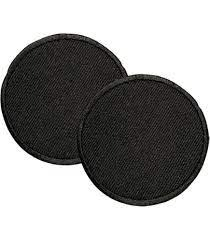 Patch brodé circulaire personnalisé, centre rouge, fond noir, bordure verte, à coudre ou thermocollant, appliqué en tissu pour vêtements, chapeaux, sacs - Product Image 3