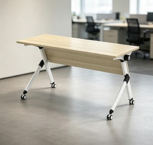 AY <b>Office</b> System Height Adjustable <b>Wooden</b> School <b>Desk</b> Wheels Minimalist Design Classrooms <b>Offices</b> Commercial Use Furniture Model - Product Image 1