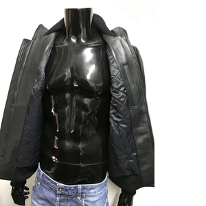 Chaqueta de Cuero Personalizada para Hombre, Estilo Urbano, Chaqueta de Motero, Corte Ajustado, Pedidos al por Mayor para Compradores de Marcas - Product Image 4