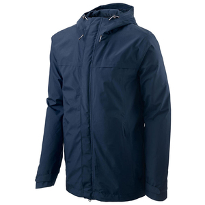 Veste de pluie bomber de sécurité printanière unisexe, multi-poches, protection réfléchissante avant, en toile, à capuche, matelassée - Product Image 3