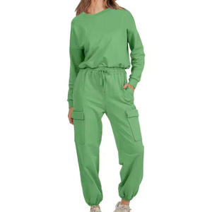 Plain Color Women Tracksuit Street Wear New Arrival Women <b>Track</b> <b>Suit</b> for Adult Custom Casual 100% Cotton Sweat <b>Suit</b> <b>Ladies</b> - Product Image 1