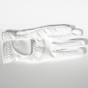 Gant de golf en cuir véritable blanc, main droite, antidérapant, fermeture auto-agrippante, gant de sport unisexe - Product Image 1