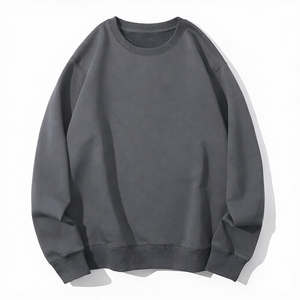 Men Cotton Crewneck <b>Sweatshirt</b> Casual Pullover Streetwear Winter Warm <b>Plain</b> <b>Sweatshirt</b> - Product Image 1