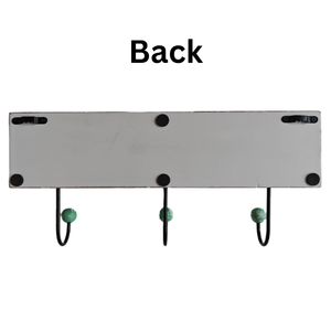 Smart Art Wood Carving Elegant Decorative Wood <b>Wall</b> <b>Hook</b> Modern Hand Carve <b>Wall</b> Mounted <b>Key</b> Hanger in White Wash Engineered Wood - Product Image 6