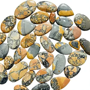 Cabujón de Jaspe Maligano 100% Natural AAA |   Gemas Trimurti |   Certificado por terceros |   Piedras Preciosas Sueltas al por Mayor |   Corte Personalizado Mixto - Product Image 1