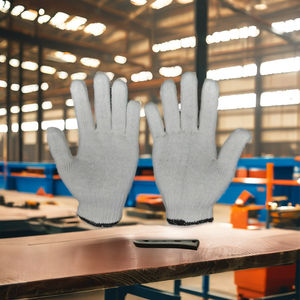 Gants de sécurité blancs de haute qualité pour le travail en plein air Durable et flexible Longueur 21-26cm Protection des mains Production vietnamienne - Product Image 2