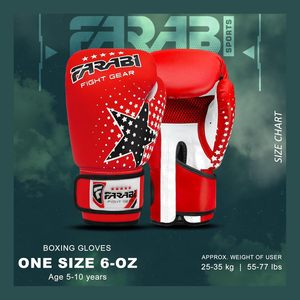 Guantes de Boxeo MMA para Niños de Cuero PU Farabi Personalizados al por Mayor, Logotipo Personalizado, Transpirables, Ligeros, que Absorben la Humedad - Product Image 6