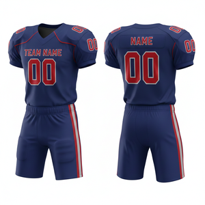 Ensemble personnalisable de maillot et short de football américain avec position du logo sur le devant - Product Image 6