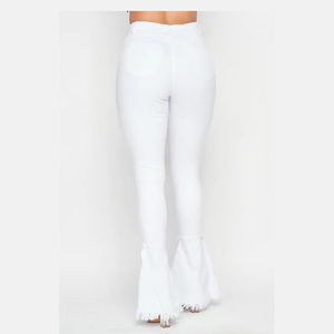 High Demand Plus Size Denim Jeans For Women Casual Washed Full Length Wide Leg Flared Baggy Flare <b>Pants</b> Loose Leg Wholesale - Product Image 2