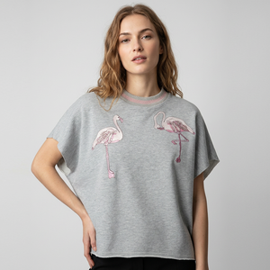 Camisetas de Manga Corta para Mujer, Cuello Redondo, Transpirables, Ecológicas, Impresión Digital, 100% Algodón, 220g, Alta Calidad - Product Image 5