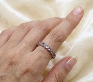 Wholesale Handmade 925 Sterling <b>Silver</b> Women's <b>Ring</b> Natural Multi Sapphire Gemstone Full <b>Eternity</b> Band Classic Luxury Designer - Product Image 3