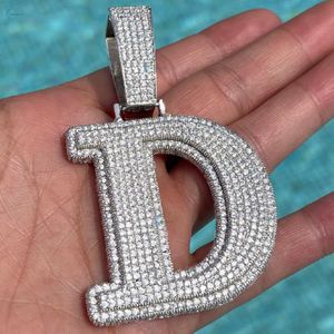Pendentif personnalisé en diamant de laboratoire, micro-pavé, style hip-hop, en argent sterling 925, fabricant en gros - Product Image 1