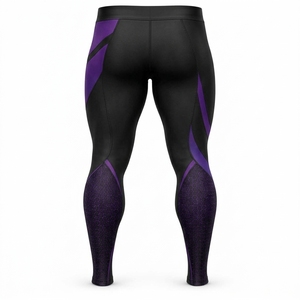 Custom <b>Mens</b> <b>Compression</b> <b>Legging</b> Premium Athletic Sportswear Breathable Fabric Lightweight Stretch Fit Comfortable Waistband - Product Image 2