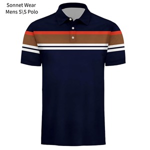 Polos de manga corta para hombre, corte casual - Product Image 3