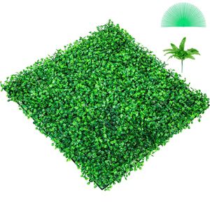 Pannelli per Siepe Artificiale in Bosso UV, 6 Pezzi, 50x50 cm, Sfondo in Erba Sintetica, Pannello Vegetale Artificiale Verde 4 cm - Product Image 6