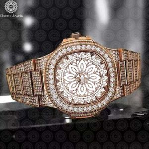 Charm Jewells – boîtier de montre de luxe en acier inoxydable, 40mm, mouvement mécanique analogique, cadran, résistant à l'eau 10 bars, cristal saphir - Product Image 1