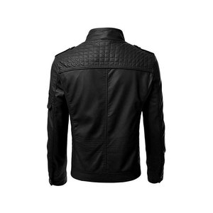 Best Design Vintage Style Biker Leather Jacket for <b>Men</b> Customized Sheep Leather Breathable Coated Quilted - Product Image 2