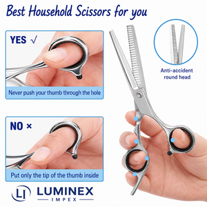 Juego de tijeras de primera calidad para el cuidado de mascotas, fabricadas con acero inoxidable de alta calidad, kit profesional para cortar el pelo de perros y gatos con estuche - Product Image 3