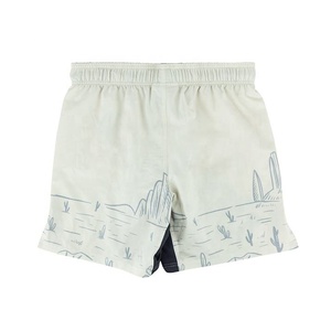 Shorts de MMA Fairtex RTS à prix de gros, blancs avec imprimé orange, qualité durable, coupe classique, pour arts martiaux mixtes AI-MS-818 - Product Image 2