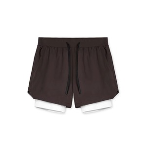 Shorts de sport cargo 2-en-1 personnalisés pour hommes, en nylon imprimé, pour la gym, l'entraînement et la course à pied – Vente en gros - Product Image 1