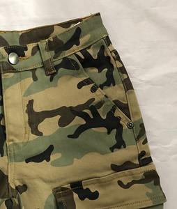 Pantalones Cortos Cargo para Hombre, Cintura Media, Estilo Urbano, Transpirables, Ecológicos, Múltiples Bolsillos, Impresión Personalizada, Poliéster/Algodón - Product Image 3