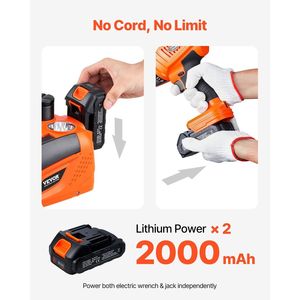 Martinetto Elettrico da 5 Tonnellate/11000 Libbre con Luce LED, Chiave a Impatto e Martinetto a Forbice per Sostituzione Pneumatici - Product Image 3