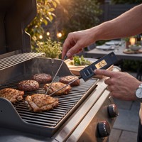 Termometer Memasak Digital Instan Bahan Stainless Steel Bimetal untuk Penggunaan Dapur Rumah Tangga dengan Fungsi Tampilan Tetap untuk Memanggang Daging