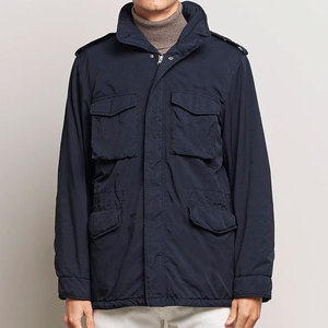 Veste de terrain pour homme personnalisée de haute qualité, en nylon/coton écologique, respirante et légère, avec col rabattable, pour l'extérieur, coupe-vent - Product Image 1