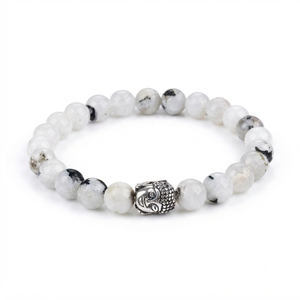 High Quality Rainbow moonstone <b>Beads</b> Buddha <b>Bracelet</b> Romantic Gift Fashion Charm Jewelry for <b>Men</b> Women Energy Meditation - Product Image 1