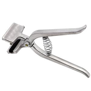Veterinary Stainless Steel Adjustable Ear Tattoo Pliers Reusable Cat <b>Dog</b> Horse Livestock <b>Tagging</b> Applicator Tool - Product Image 2
