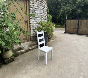 YUSHAN Black Solid Wood Ladder Back <b>Dining</b> <b>Chair</b> with Modern Design for <b>Dining</b> Room Seating Model YS-DC-08 - Product Image 2
