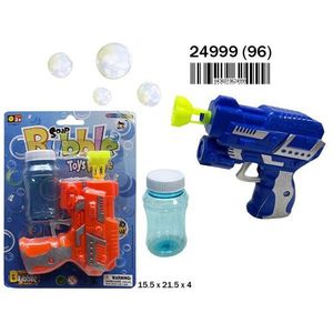 Pistola per bolle di sapone con flacone di soluzione 15.5x21.5x4 per bambini, gioco all'aperto - Product Image 1