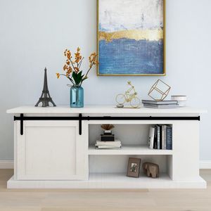 ชุดอุปกรณ์ประตูบานเลื่อนเหล็กกล้าคาร์บอนขนาดเล็ก 78.7 นิ้ว สำหรับตู้ครัวและอุปกรณ์เสริม - Product Image 1