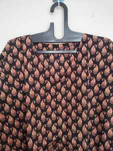 Robe kaftan en coton Paisley faite à la main, style bohème, maxi, taille unique, tenue de plage et de détente pour les vacances - Product Image 2