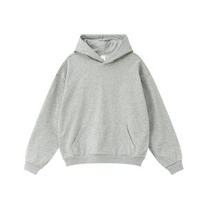 เสื้อฮู้ดดี้โอเวอร์ไซส์ผ้าฝ้าย 100% คุณภาพสูง ทรงหลวม ไหล่ตก พิมพ์ลาย สตรีทแวร์ ผลิตตามสั่ง - Product Image 5