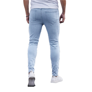Pantalon Homme de Qualité Supérieure, Jean Homme Personnalisé, Denim Skinny Déchiré Effet Usé, Nouveau Design Tendance - Product Image 2