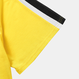 เสื้อยืดสตรีทแวร์ดีไซน์เฉพาะตัว ผ้าฝ้าย 100% เป็นมิตรกับสิ่งแวดล้อม ระบายอากาศได้ดี พิมพ์ลาย คุณภาพสูง รับสกรีนโลโก้ สีเหลือง สำหรับผู้ชาย - Product Image 3