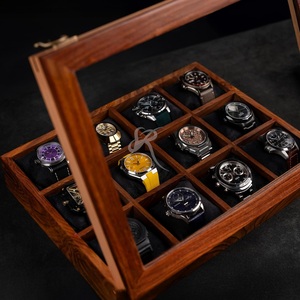Royal Craft Expertise Watch <b>Box</b> for Men – Wooden Watch <b>Storage</b> Case <b>with</b> Hinged <b>Lid</b>, Organizer Display <b>Box</b> – Ideal Gift for Chri - Product Image 4