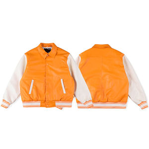 Chaqueta Varsity de Lona con Cuello Alto y Logotipo Personalizado de Béisbol, de Alta Calidad y Talla Grande para Hombre, Nueva Llegada - Product Image 1