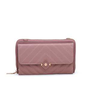 กระเป๋าและเคสเครื่องสำอางทรงกระเป๋าสตางค์ P70896ลำลองสีม่วง - Product Image 3