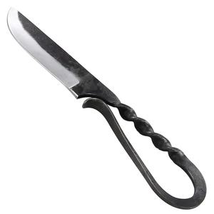 Couteau médiéval de haute qualité, forgé à la main en acier à haute teneur en carbone, style antique, couteau utilitaire médiéval à lame pleine, avec étui en cuir - Product Image 5