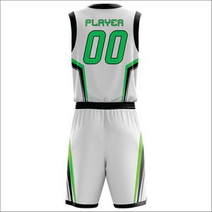 Uniforme de Baloncesto de Verano Transpirable Sublimado Personalizado Hecho en Pakistán, Unisex, Sin Mangas, Anti-UV, 100% Poliéster, Diseño Personalizado - Product Image 6
