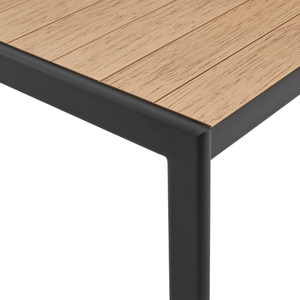 Black Outdoor <b>Dining</b> <b>Chair</b> <b>with</b> Teak Wooden Frame Material for Home Furniture Decoration and Garden Set - Product Image 3