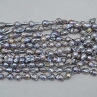 Perles de culture d'eau douce naturelles grises multicolores de 10 mm, 12 mm, 14 mm, forme baroque, perles rondes, prix d'usine, vente en gros, fabrication de bijoux DIY