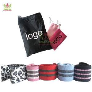 Bandas de cadera transpirables personalizadas, elásticas de alta velocidad, antideslizantes, para yoga, fitness, equipo de press de banca, de alta resistencia, con logo personalizado. - Product Image 3