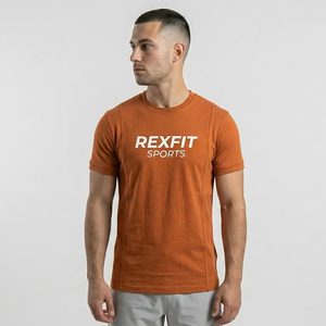 Camisetas de Verano para Hombre, Tejidas, Lisas, Ecológicas, Transpirables, 100% Algodón, Fabricación Profesional, las Más Vendidas, OEM - Product Image 1