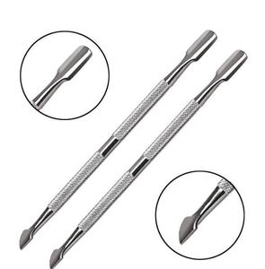 3Pcs Stainless Steel <b>Cuticle</b> Manicure Set Dual End Spoon Remover <b>Cutter</b> Pusher Nipper for Nail Art Professional <b>Cuticle</b> Removal - Product Image 5