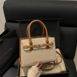 Women's Casual Tote Handbag Genuine Leather Large Capacity Portable Designer Golden Bridge Luxury Brand Two Quilted Polyester - Product Image 3