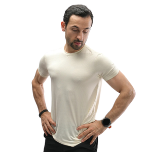 Custom Off <b>White</b> Men's Compression Shirt Quick Dry Gym Workout Running Fitness Athletic Short Sleeve Performance Tee - Product Image 3